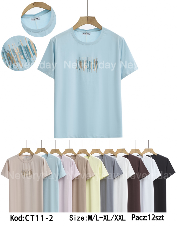 Bluzki damskie Roz M/L-XL-2XL, Mix Kolor Paczka 12 szt